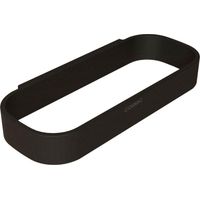 COSMIC Towel ring 24cm, Wall Mounted Matt Black Compatible with ALIFE Collection