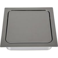 LAMP® Einwurfklappe gedämpft eckig 170 x 170 mm Edelstahl