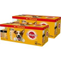 PEDIGREE Erwachsenenfutter mit Fleisch und Gemüse 100 g x 80