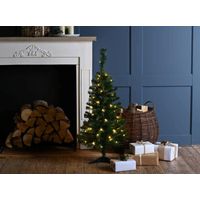 Festive Pre Lit Green Table Christmas Tree - 50 Warm White Led's - 90cm