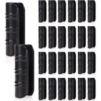YMYNY 24 Pieces Garden Hose Clips, Plastic Clips for Greenhouse Film, Hose Clamp Connector Kit for Greenhouse Banner Frame Shed, Black, 25 mm
