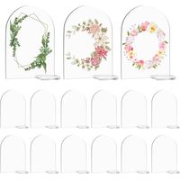 Lot de 15 marque places de mariage, panneaux en plexiglas transparent avec 15 bases, panneaux de bienvenue en acrylique transparent pour mariages, fêtes, réunions et bureaux.