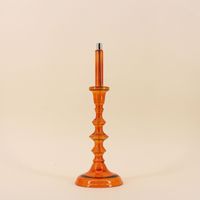 Lampe à huile chandelier en verre soufflé 32cm