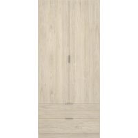 Armario Sabiote 2 puertas abatibles y 2 cajones en roble natural 184 cm(alto)81 cm(ancho)52 cm(largo)