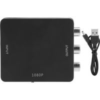 Convertisseur HDMI vers AV 1080P Noir - Adaptateur Audio-Vidéo Sans Pilote