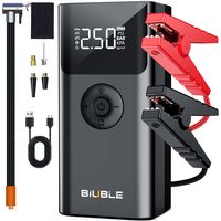 Boosteur batterie 7500A & gonfleur 150PSI 2-en-1 sans fil, démarreur urgence pour voiture essence/diesel, batterie externe 92.5Wh, lampe LED 3 modes – BIUBLE