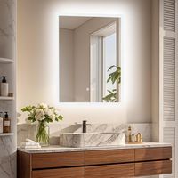 Miroir de salle de bain avec éclairage