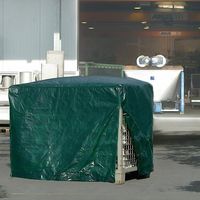 Tapa para jaula de malla B.850xL.1250mm verde P.3,8kg con cremallera