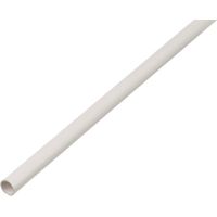 ALBERTS Rundrohr, PVC weiß, LxØxS 2000 x 10 x 1 mm