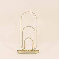 Porte bijoux en métal doré 30cm