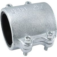 Abrazadera de reparación de fundición maleable para tubo de acero corta - 1/2", GEBO.