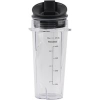Gobelet et Couvercle de Rechange, 470 ML PP Blender Gobelet de Rechange Blender pour Accessoires Nutri Ninja Blender.