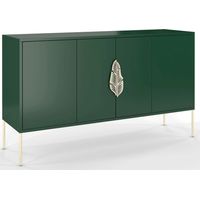 Commode Merlin 138 x 40 x 79 cm Bois - Vert et doré