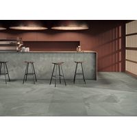 Grès cérame - BRAZILIAN SLATE - Silk Grey - Naturelle - 60x60x0,9cm