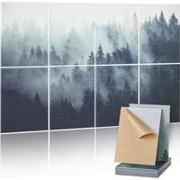 Panneau Acoustique - Lot de 8 Mousse Acoustique Mural Autocollant