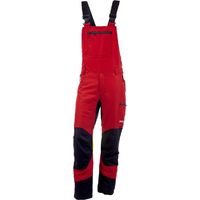 KOX Schnittschutz Latzhose Duro 3.0 Rot/Gelb Größe 52