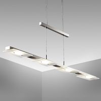 Hängelampe - 18W, 1600lm, LED, höhenverstellbar, , warmweiß, matt-nickel