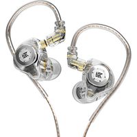 KZ EDX Pro in-Ear Stage Monitor Headphone Dual Magnetic Dynamic Unit Earphone Shock Bass Earbuds wit-No Mic-White