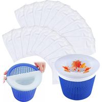 20 Stück Pool-Skimmer-Socken, wiederverwendbare Pool-Filtersocken, Pool-Skimmer-Socken, Pool-Zubehör für Skimmer