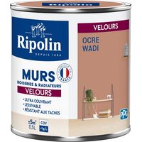 RIPOLIN Velvet 0,5 l Wadi Ocker Farbe für Wände, Holzarbeiten und Heizkörper RIPOLIN