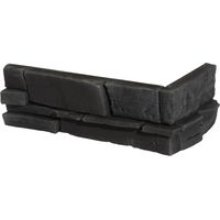 Verblender Ecke Averno anthrazit Maß: 32,5 x 11,7 / 15 cm Stärke: 22 - 38 mm