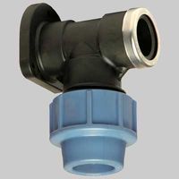 RACCORDO MURALE A GOMITO PLASTICA 20 x 1/2 UNIDELTA