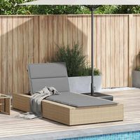 Maison Exclusive - Transat avec coussin flottant beige résine tressée