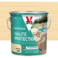 V33 Saturatore per legno per esterni opaco naturale ad alta protezione 2,5 l V33