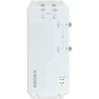 Amplificateur TV intérieur 30 dB réglable – Filtre 5G – Répartiteur 2 sorties TNT et DAB+ – Connexion coaxiale ajustable – Sedea