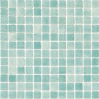 Mosaïque piscine Nieve vert caraibe 31.6x31.6 cm – Émaux pour zones humides – Effet miroir lumineux – Pose classique et élégante – Alttoglass