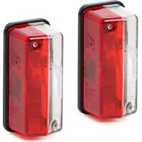 Wiltec 2x luces de posición juego de 2 luces de gálibo remolques caravanas con soporte