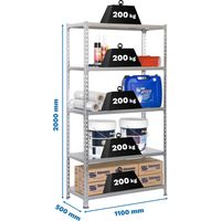 Simonrack Metallregal verzinkt 5 Regale