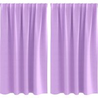Rideaux occultants,Rideaux anti-lumière avec des rideaux Violet Polyester CFW97455