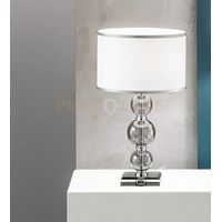 LUME PICCOLO TEBE FUME' E CROMO 1 LUCE ATTACCO E14 D.25CM