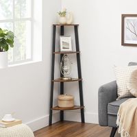 Estantería de esquina industrial de 4 niveles - L48,5 x H125 cm