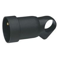Legrand - Prolongateur plastique 2P+T 16A u00e0 anneau - noir - Ru00e9f : 050429