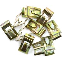 10pcs Console Instrument Metal Retainer Dash Body Trim Clip Fastener Long-lasting