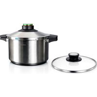 Autocuiseur elma 6l acier inoxydable triple sécurité