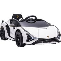 Macchina Elettrica per Bambini 12V con Licenza Lamborghini Sian FKP 37 Bianca