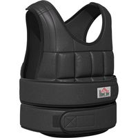 Gilet lesté de 30 kg avec 35 sacs de poids, réglable, pour l'entraînement de la force et le fitness. Matière : Oxford, métal noir, 60 x 50 cm.