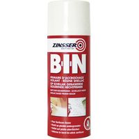Primaire d'accrochage isolant taches aérosol 400ml – Séchage ultra rapide – Adhérence supérieure sur surfaces brillantes – Isole odeurs et taches – Zinsser