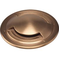 Encastré de sol extérieur ZEPH 1 24V déflecteur double bronze 3000K 2W - EUROPOLE - 55042DDBR