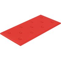 Tête de lit murale 12 pcs Rouge 60 x 30 cm Simili cuir vidaXL