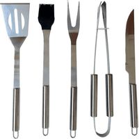 Fieldmann Ensemble de 5 ustensiles de barbecue acier inoxydable