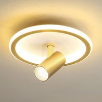 Spots de Plafond Plafonnier LED Rond, lumière d'allée, lumière de Porche carrée, plafonnier Semi-encastré, plafonnier Moderne 30 W avec projecteurs réglables pour Couloir
