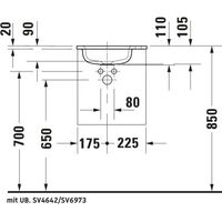 DURAVIT SV4642L10HH0000 Sivida WTU 400x443x287mm, porte 1 L