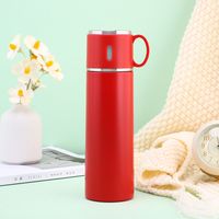 Thermosbecher für heiße oder kalte Getränke für Arbeit, Reisen und Schule, 500 ml – Rot