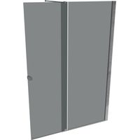 HÜPPE Xtensa pure Walk-In Gleittür 1-teilig, mit festem Segment,