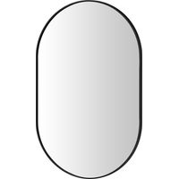 Yezi Wall Mirror 50x70cm Oval Bathroom Bedroom Vanity Make-up Mirror Aluminium