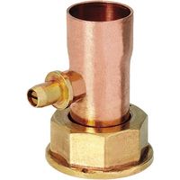 Racor loco con purgador soldado para gas - HECAPO Medidas: Ø18mm x 7/8"